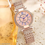 Latest shiny Cristal diamond premium quality analog watch for women and pretty girls
