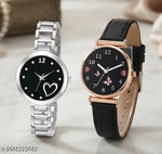 Women's Black Strap Butterfly desigen megnet Watch