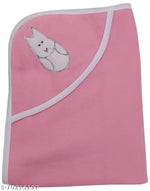 BRANDONN Baby Blanket New Born Hooded Wrapper Cum baby Swaddle Blanket For Baby Boys And Baby Girls Pack of 4