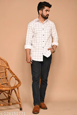 Men's Cotton Lining Checks Shirt