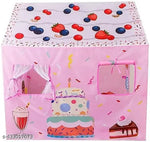 This foldable tent house can be used indoors as a toy house or outdoors as a kids play tent