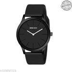 Blue Dial Analog Watch for Men – Stylish Silicone Strap, Quartz Movement, Waterproof & Scratch-Resistant | Sleek, Professional Look for Office, School & Casual Wear | Premium Branded Watch Under 300