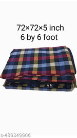 Mattress Cover Protector With Zipper-Chain|Single Bed Size|72×48×5 inch|4 by 6 Foot|Multicolour|Pack Of 1