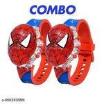 24 Images Unisex Kids Spider PVC Rubber Plastic Digital Wrist Projector Watch with Spiderman Unique Projector Digital Toy Watch for Kids -