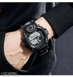 Sports Multifunctional Alarm Digital Watch - For Men & Women New Black Digital Unisex Watch For Kids - Boys And Girls Stylish Back Light Digital Watch - For Men Digital Watch - For Boys & Girls digital watch Green light Display Chronograph, Alarm watches