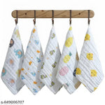 Kin and tin pack of 2 Soft and Gentle Muslin Baby Towels - Perfect for Your Little One