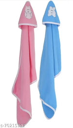 BRANDONN Baby Blanket New Born Hooded Wrapper Cum baby Swaddle Blanket For Baby Boys And Baby Girls Pack of 4