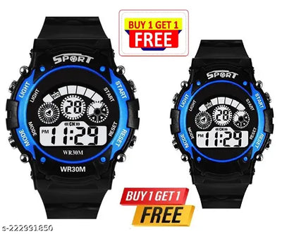 Multi Function Digital Sports Watch for Boys Girls & Kids (Multicolored,Waterproof) Combo Pack of 2