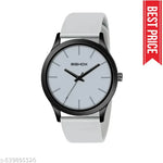 Blue Dial Analog Watch for Men – Stylish Silicone Strap, Quartz Movement, Waterproof & Scratch-Resistant | Sleek, Professional Look for Office, School & Casual Wear | Premium Branded Watch Under 300