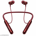 Dual Pairing Bluetooth Neckband with 50 Hours Playtime – In-Ear Wireless Headset (Red)Sk