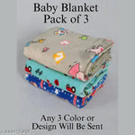 BRANDONN Baby Bath Towel Newborn Hooded Soft Wrapper Cum baby Towel For baby Boys And Baby Girls Pack of 3
