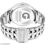 Dutchman Day & Date Function Watch With Blue & White Dial, Stainless Steel Chain Strap Analog Watch - For Men