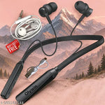 A-n Wireless Bluetooth Neckband NB-111 Bluetooth Earphones with 8 Hours Playtime