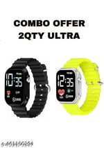 Black + Neavy blue 2qty ultra combo digital watch men & women