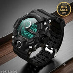 Classy Trending Black Dial black Strap Silicon Ultra LED Digital Watch For Boy & Girls  Red Square Ultra Band