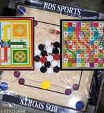 CARROM BOARD 20*20 INCHES , LUDO & SNAKE , CARROM COINS 20 PCS. , POWDER & STRICKER A40