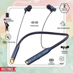 Bluetooth Neckband NB-111 Boom Bass Sound | Neckband Metal Design Type-C Fast Charge 8 Hour Playtime