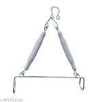 MINIKIDZ Baby Infant jhula Swing Cradle Stainless Steel Baby Cradle Spring hanging spring  (Silver)