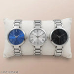 Classic Silver Round Dial Women's Watch