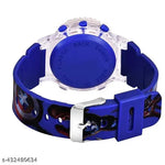 Digital Watch For Kids Spinner Cap With Multi Disco Light Glowing