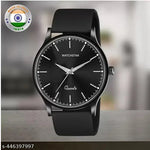 Black Stainless Steel Chain Analog Watch - For Men