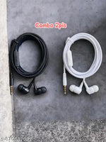 LOOK AND LOCK Loud Sound & High Bass Wired Headset with Mic Wired Headset  (White, In the Ear) Wired Headphones & Earphones
