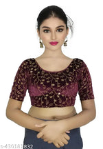 New Stylish Partywear Blouse New Latest Design 2024 Stylish Collection Velvet Blouse