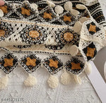 Notty Girl Boho Floral Crochet Button-Front Vest Top