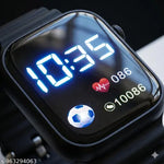 Black + Neavy blue 2qty ultra combo digital watch men & women
