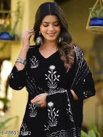 ROYAL ETHNIC FLAIR WOMEN'S PRINTED KURTA SET WITH DUPATTA  AND  BOTTOMWEAR