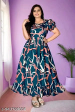 New Floral Dress With Digital Floral Print