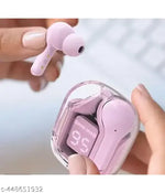 TWS Earbuds, True Wireless Bluetooth Headphone, TWS earphone, bluetooth headset, 36 Hrs Playtime, 10mm HD Drivers, Best Quality Wireless Bluetooth Headphones & Earphones, Touch Control, Sweat Proof (Pink)