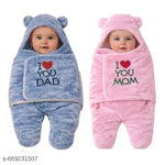BRANDONN Baby Blanket New Born Hooded Wrapper Cum baby Swaddle Blanket For Baby Boys And Baby Girls Pack of 4