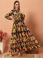 OTABU | Dress For Women | Women's Abstract A-line Peach Skirts