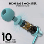 Neckband with 40Hr Battery | Vibration Feature | Sweatproof | Dual Pairing | Ideal for Workout & Gaming (Shyni Blue, In-Ear)