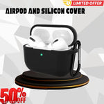 Premium Bluetooth Earbuds(AIRPOD PRO) & Digital Watch Combo – Noise-Canceling, True Wireless Earbuds, Sports, Sweatproof, Touch Control, Long Battery Life, Water-Resistant Luxury Analog Men’s Watch, Stylish Wristwatch(BT + CASE COVER + WATCH)