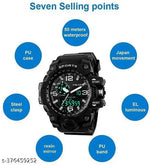 Attractive Black Sports Watch For Men