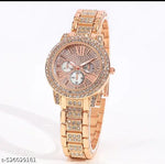 Latest shiny Cristal diamond premium quality analog watch for women and pretty girls
