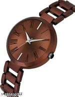 New Fancy Solid Dial Attractive Metal Chain Attractive Bracelet Analog Watch for Women