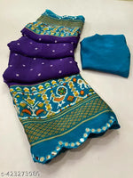 Trending  bollywood Crepe sarees