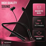 Signatize Bluetooth Wireless in Ear Earphones with Upto 52 Hours Playback, 10mm Dynamic Driver, Gaming Mode, High Bass, IPX4 Water and Sweat Resistant, Type C Fast Charging
