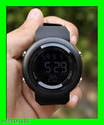 Classy Trending Black Dial black Strap Silicon Ultra LED Digital Watch For Boy & Girls  Red Square Ultra Band