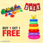 Teddy Rings for Kids with Play Set Toy, Brien Development Toy for Kids, Best Gift for Baby Boys and Girls- Multi Color